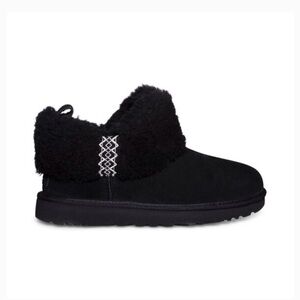 Black Shearling Ankle Boots NEW!